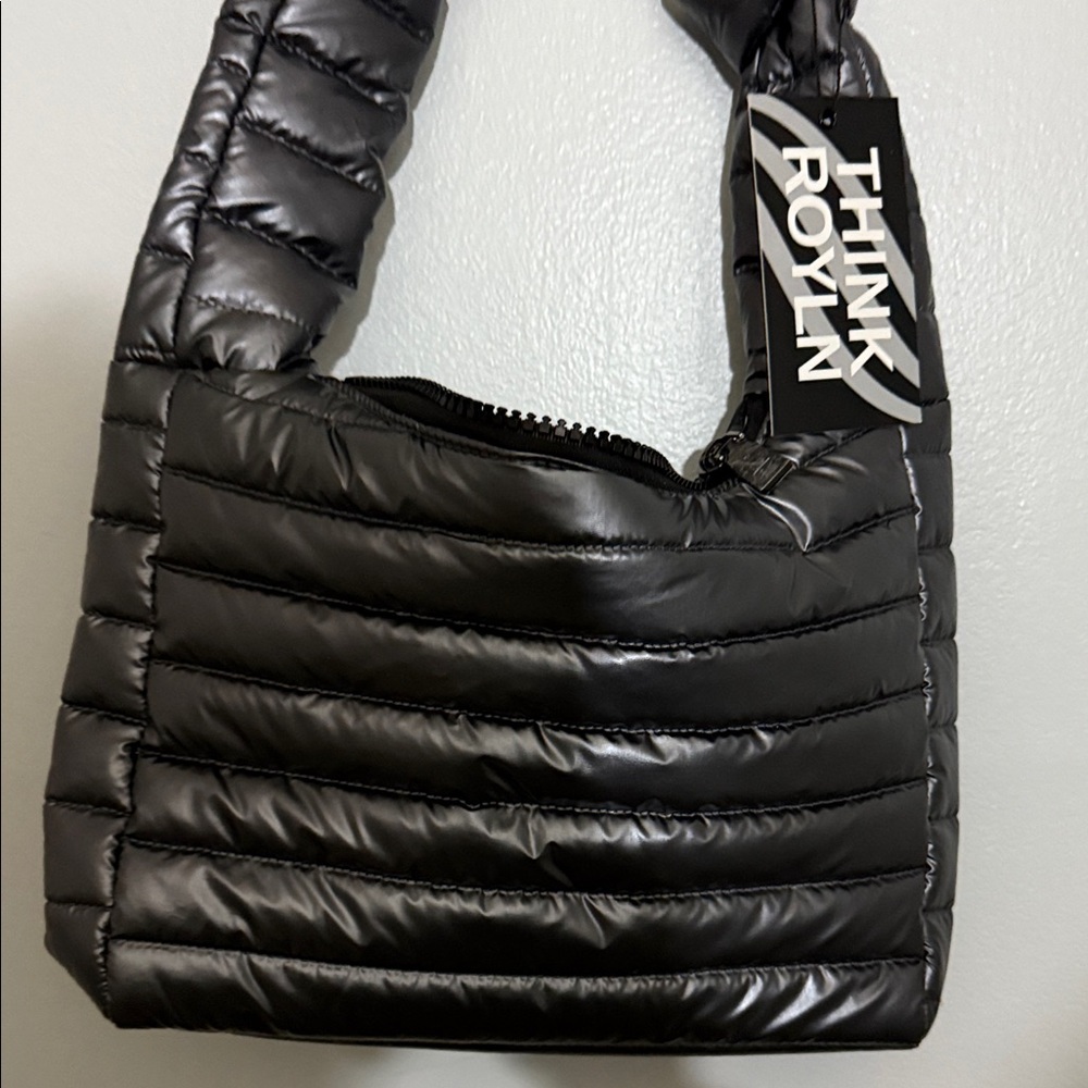 THINK ROYLN Quilted Black Belt Bag - Picture 2 of 9